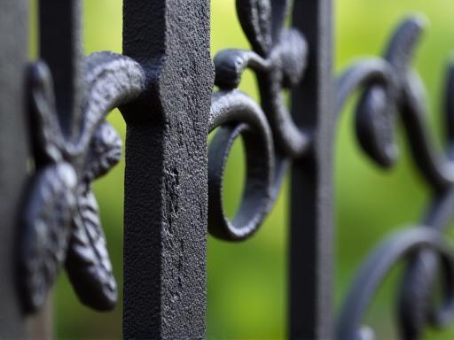 Grille architecturale en fer forgé